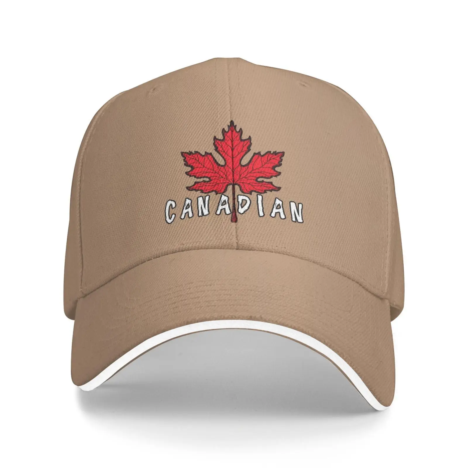 Casquette de baseball en cuir chevelu d'érable canadien pour hommes et femmes, chapeau de papa, taille réglable, cadeau de camionneur