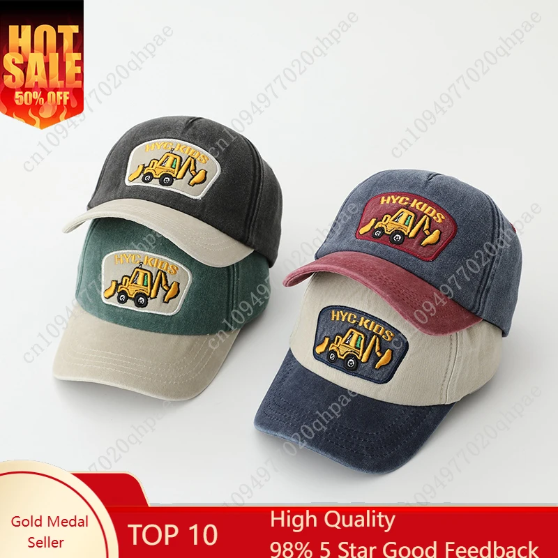 

Fashion Letter Children Baseball Hat Solid Color Baby Peaked Cap Cotton Casual Kids Duck Tongue Cap 3-6Year Boy Girl Sun Visors