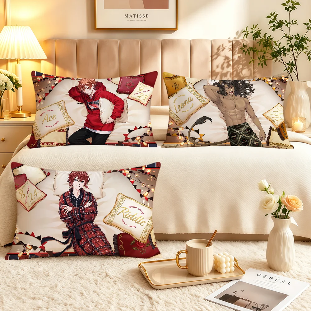 Cozy Card SSR T-Twisted Wonderland Azul Riddle Soft Rectangle Pillowcover Home Sofa Living Room Decor Dorm Hogar Pillowcase Gift