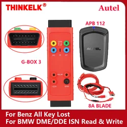 Autel MaxiIM G-BOX 3 Adapter & APB112 Smart Key Simulator For TOYOTA 8A BLADE AKL Kit Key Programmer Gbox3 For Benz All Key Lost