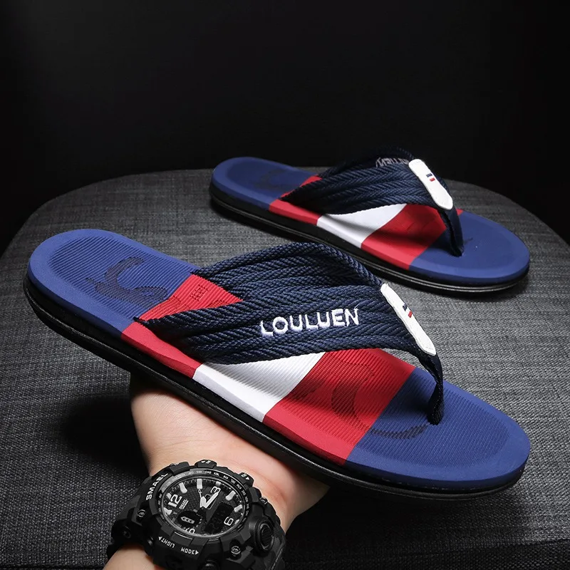 High Quality Brand Hot Sale Flip Flops Men Summer Beach Slippers Men Fashion Casual Beach Men Flip Flops Summer Outdoor