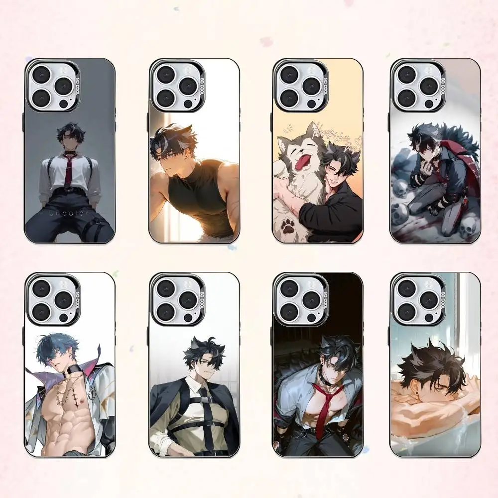 

Graffiti Artist Banksy Phone Case For iPhone17,16,15,14,13,12,11 Plus,Pro Max Colored Silver Plated Inside Cover