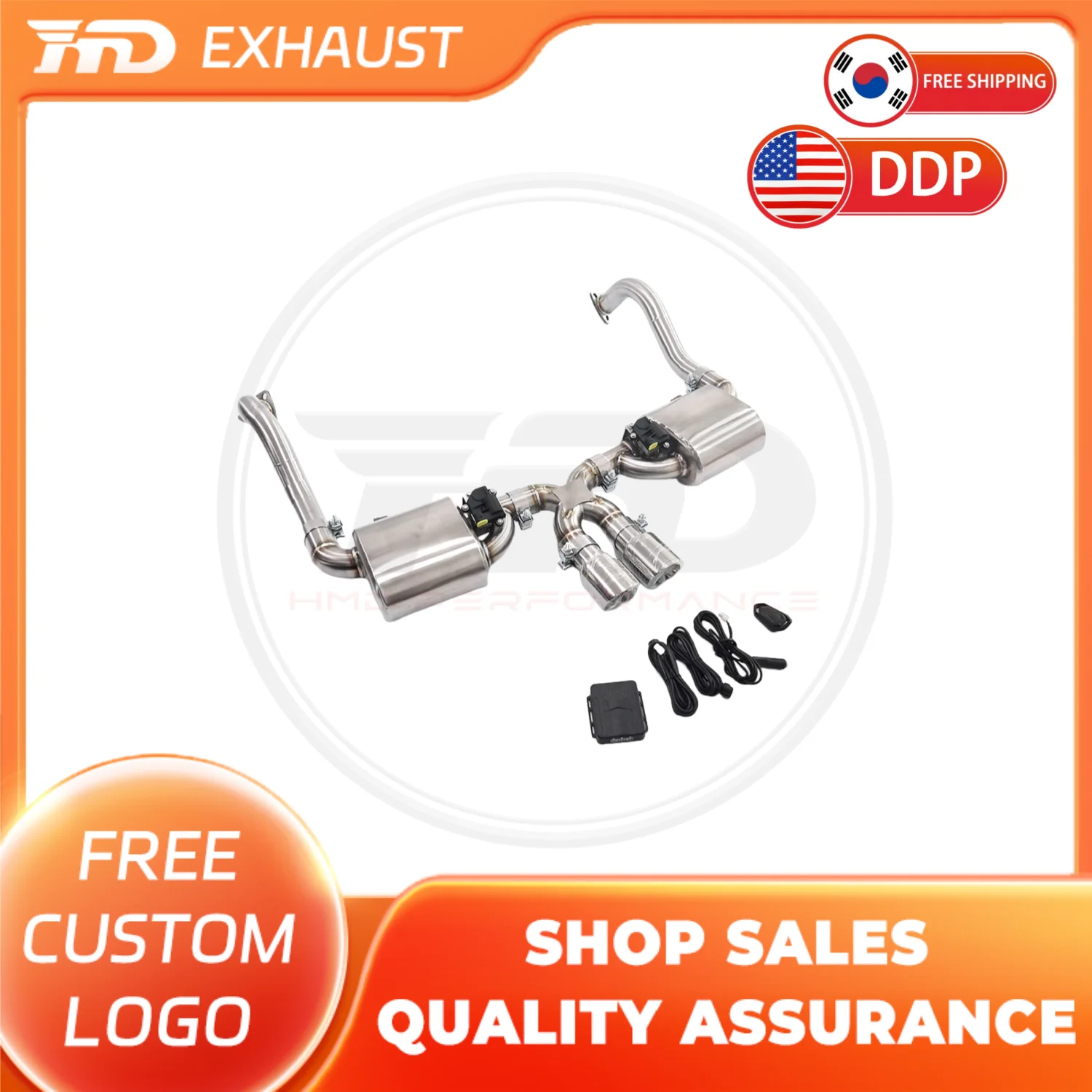 

HMD Exclusive Customization SS304 Exhaust System Catback exhaust for Porsche Cayman 987.2 3.4L With Muffler Electronic Valve