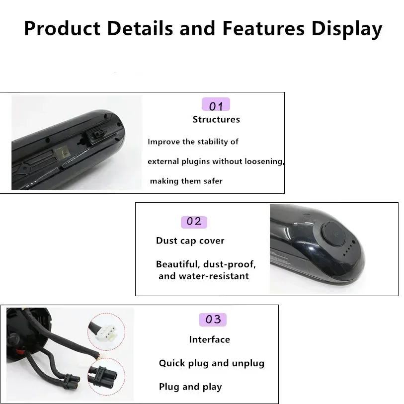 Original 36V 5200mAh compatible with Ninebot No. 9 scooter battery ES1ES2E22E25 Ninebot built-in external battery pack assembly