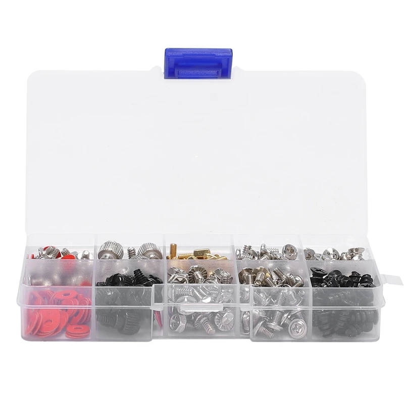 360PCS Personal Computer Screw,Pc Case Screws,Motherboard Standoffs For Hard Drive Pc Case Motherboard Fan Power Graphic