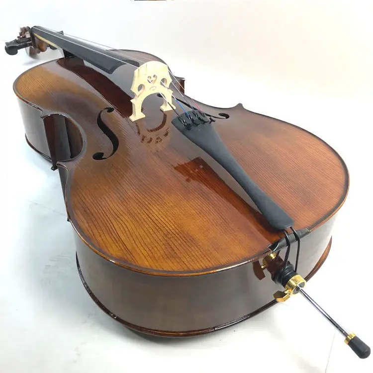 real Tiger Maple solid wood Cello 4/4 3/4 Spruce panel student cello stringed instrument beginner professional violoncello