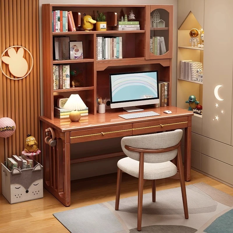 Solid Wood Bookshelf Bookcase For Bedroom Study Room,   Sturdy Durable Stable Construction Space Saving Comfort Design