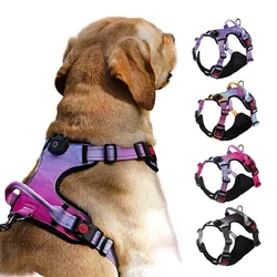 Pet Charging Dog Harness Night Reflective Chest Harness Pet LED Light Luminous Chest Harness USB Charging Luminous Dog Harness