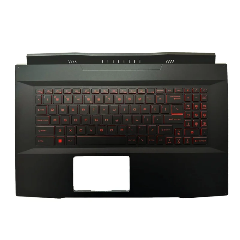 Imagem -03 - Capa Superior do Palmrest do Portátil Tampa Inferior da Base Msi Katana Gf76 Ms17l1 17l2 Novo