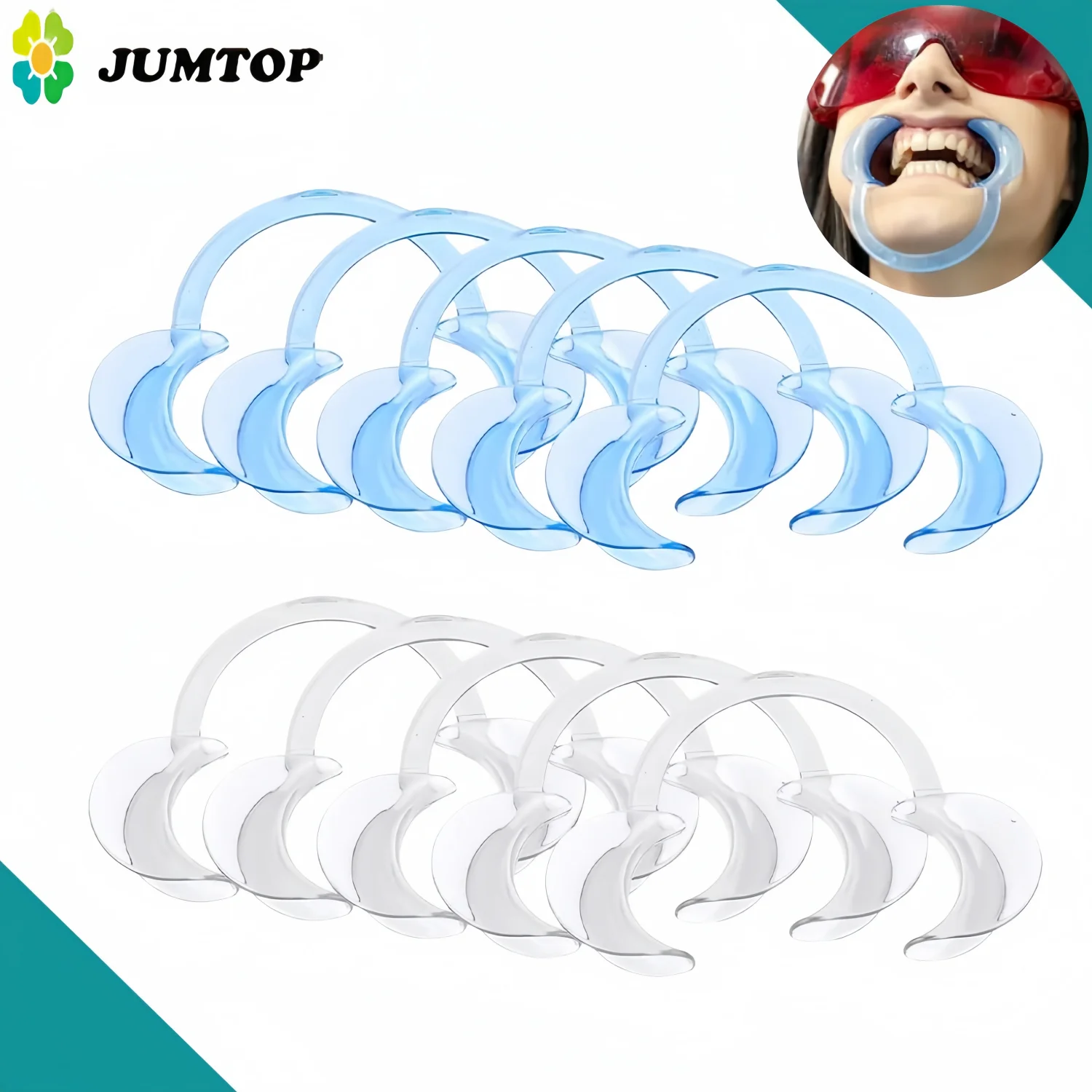 

Набор из 10 C-образных роторасширителей для дёсен и губ, ортодонтический инструмент для внутриротового осмотра