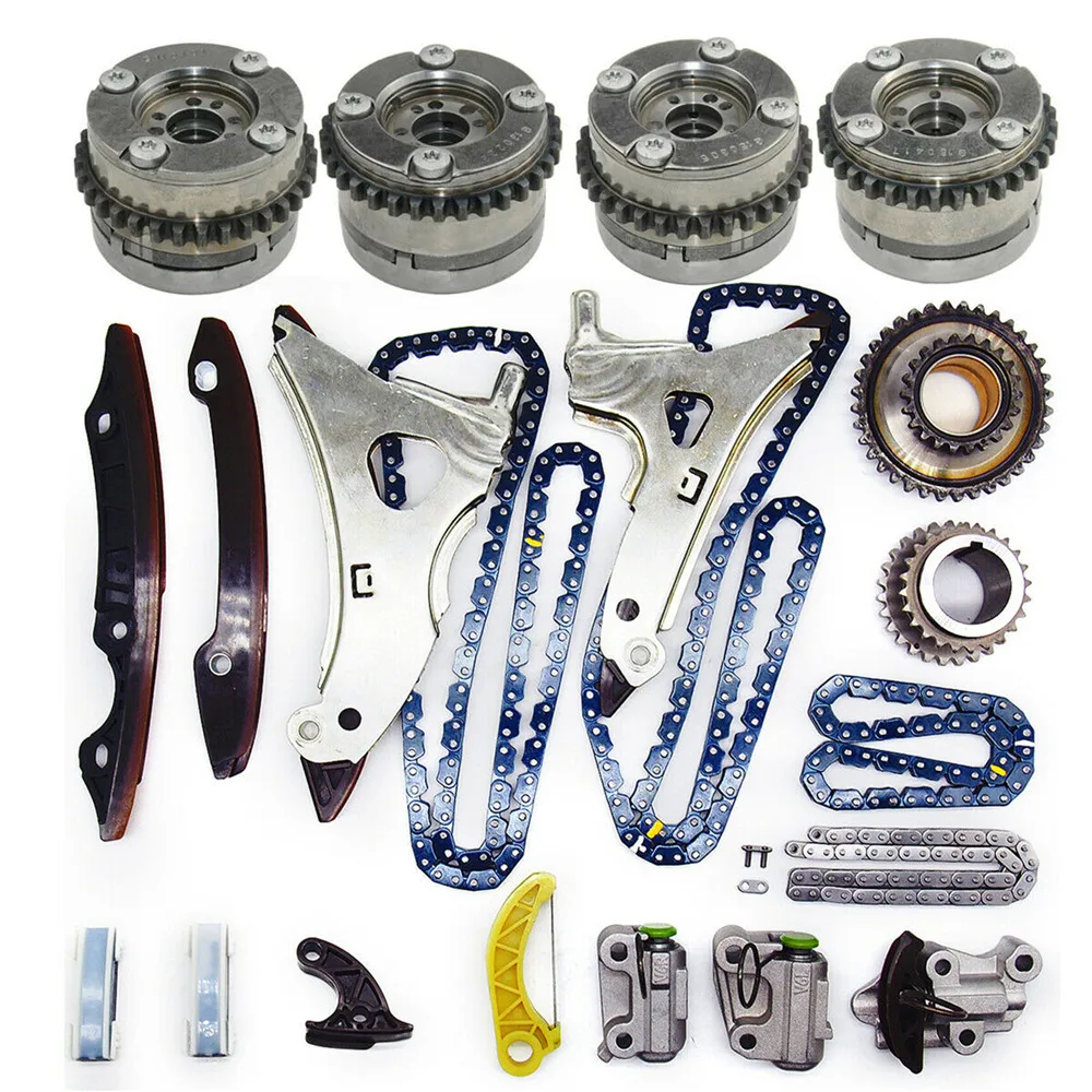 

Turbo Timing Chain Camshaft Adjuster Kit For M278 Benz CLS500 E550 X166 4.7L V8 Engines Components Timing Components Engine Part