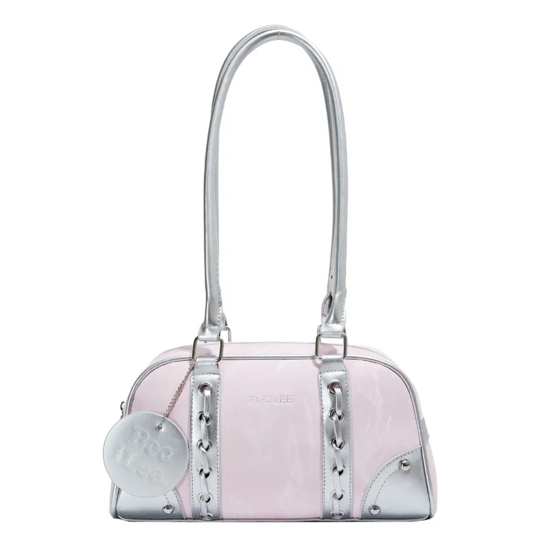 

Bowling Bag for Women 2026 Casual Western Style Handbag, New Fashionable Retro Pillow Shoulder Bag