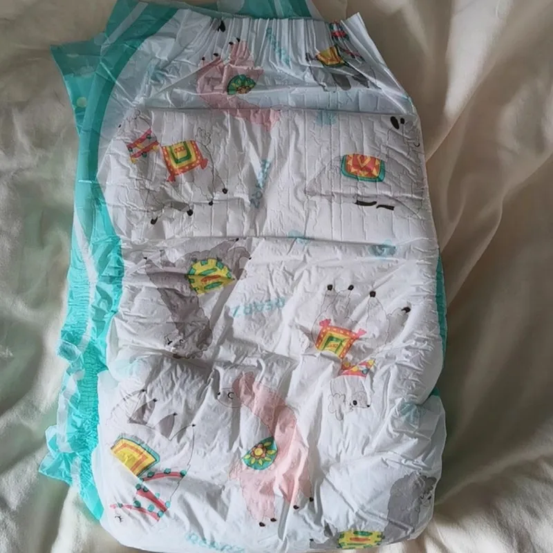 Thicken Oversize Cartoon Pattern ABDL Adult Diaper Pant Disposable Large Capacity Cozy DDLG Diapers Briefs Leak Proof Breathable