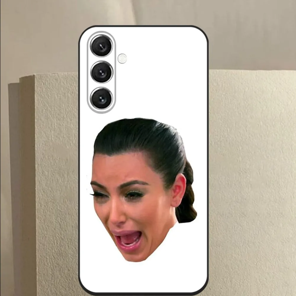 K-Kim K-Kardashian Memes Phone Case For Samsung Galaxy A13,A21s,A22,A31,A32,A52,A53,A71,A80,A91 Soft Black Cover