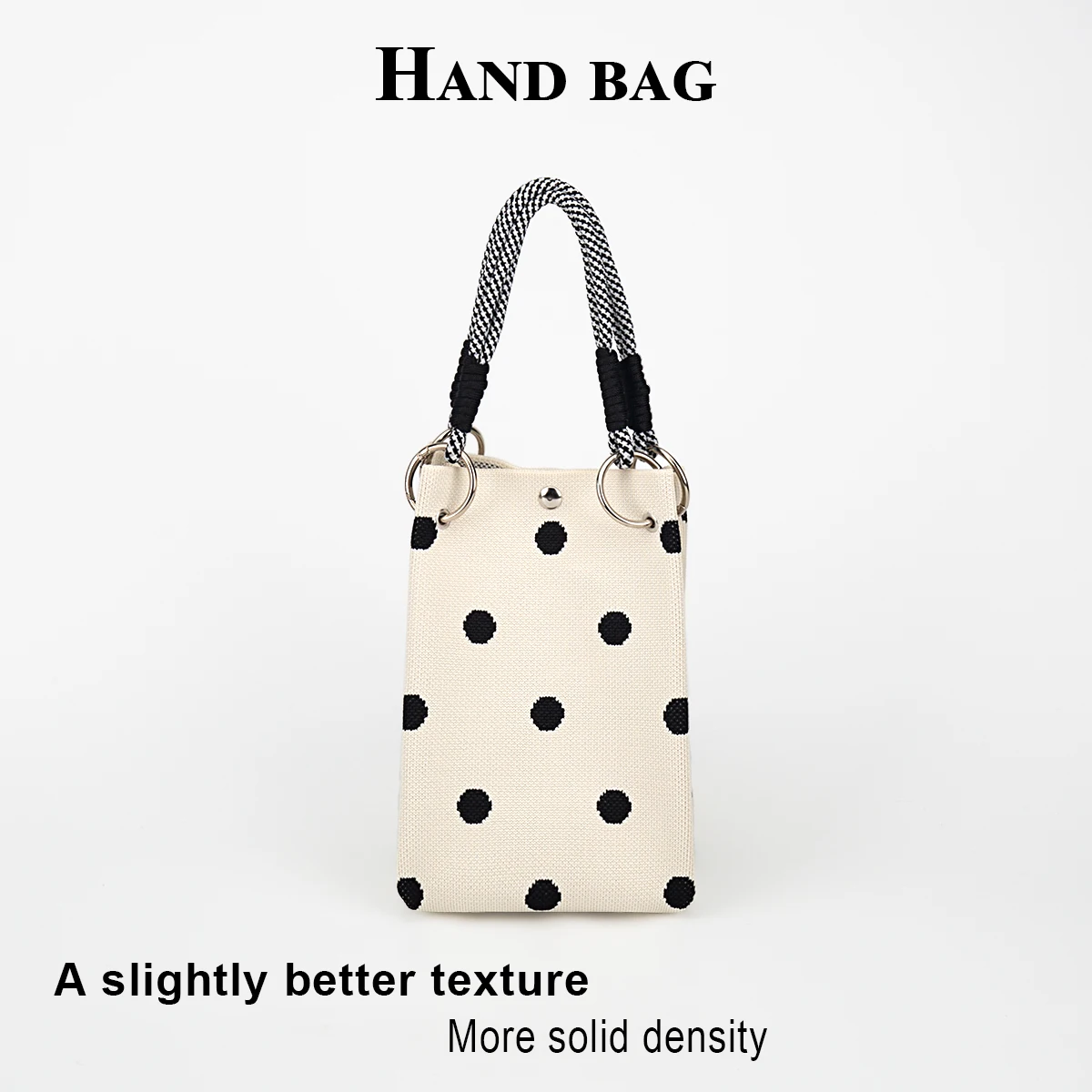 Women's Small Handbag, Cute Polka Dot Pattern Handbag, Magnetic Clasp Closure Is Secure and Reliable, Can Hold Items Such as Cell Phone, Wallet, Lipstick, Etc., Suitable for Travel, Commuting, Vacation, and Walking, Ca