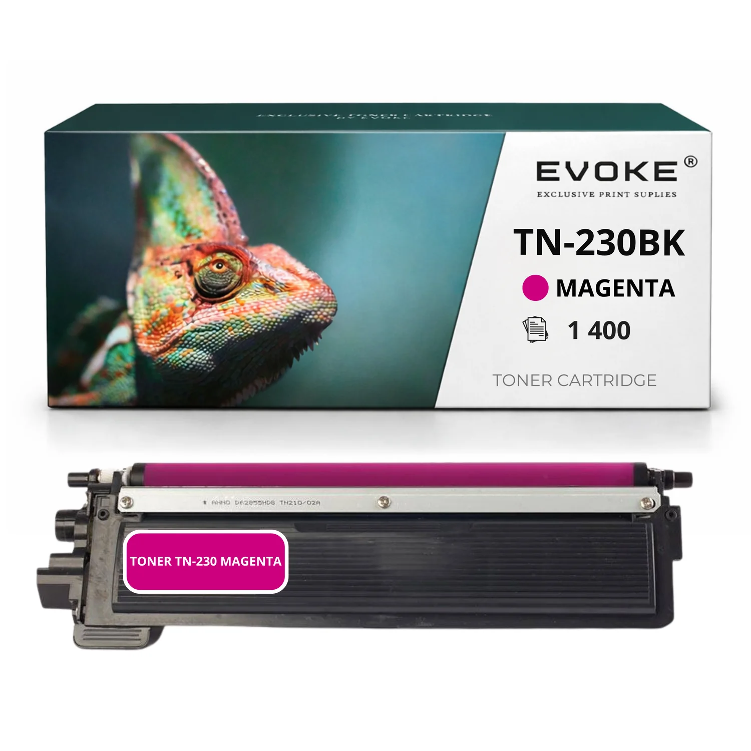 Evoke Compatibele Toner voor Brother Tn230 Tn-230 Magenta 1400 Pagina's Hl3040Cn Hl3070 Mfc 9120Cn Mfc 9320Cw
