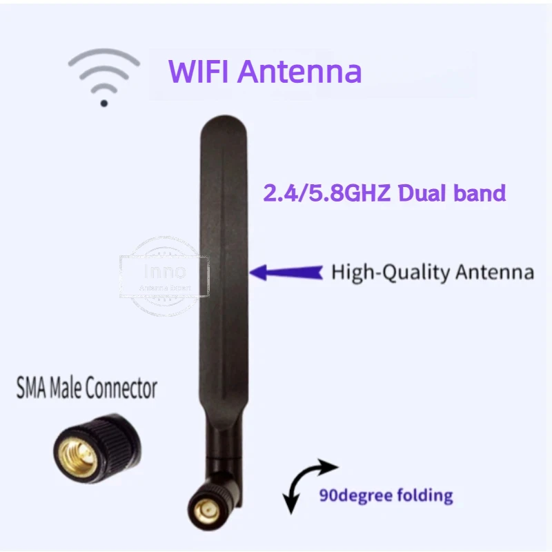 EOTH 2,4g 5,8g antenne 8dbi sma männlichen wlan wifi dual band antene iot modul router tp link signal empfänger antena high gain