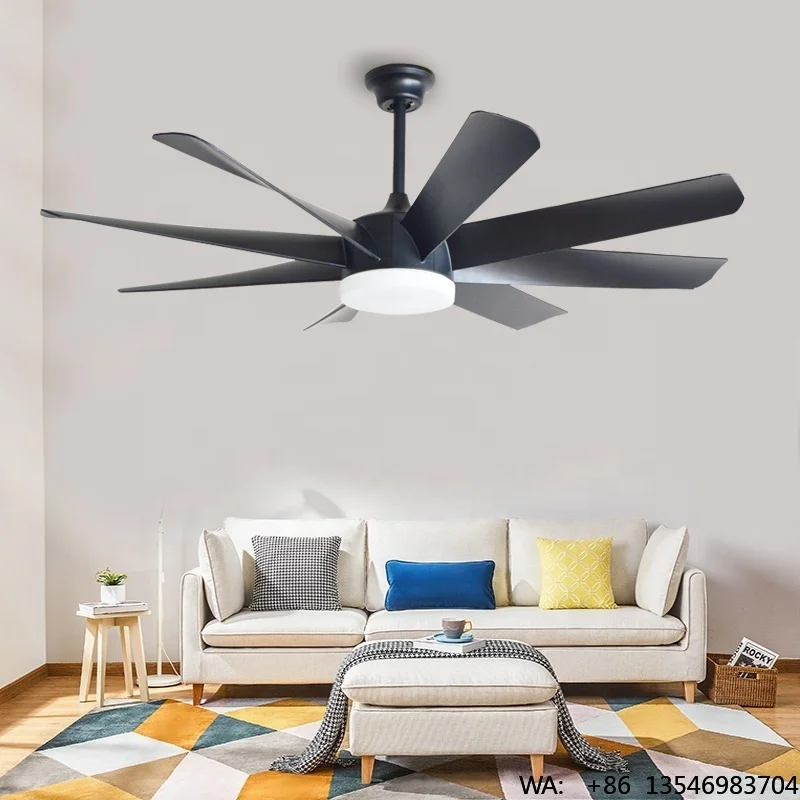 220volt Electric 60 Inch 8 Blades Pure Copper Motor Remote Control LED Lighting Ceiling Fan for Household & Hotel Use