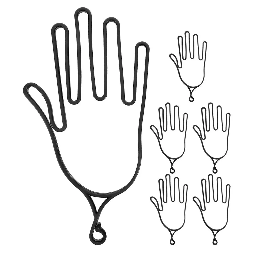 Soportes para guantes de golf, elegantes soportes de suspensión de plástico para retención de formas, herramientas ideales de mantenimiento de guantes para jugadores, 6 uds.