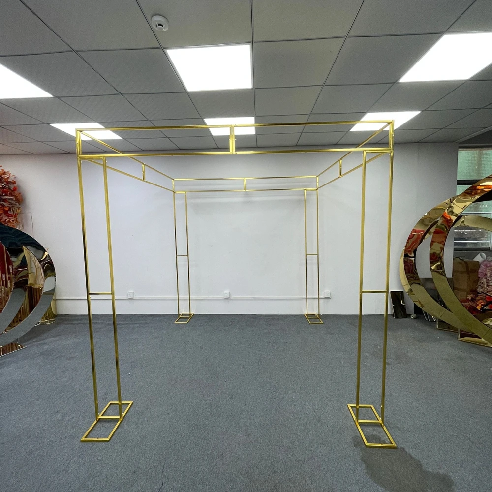 

New Backdrop Stand Wedding Arch Background Flower Stand Birthday Party Outdoor Balloon Irregular Shape Stand Luxury Decoration