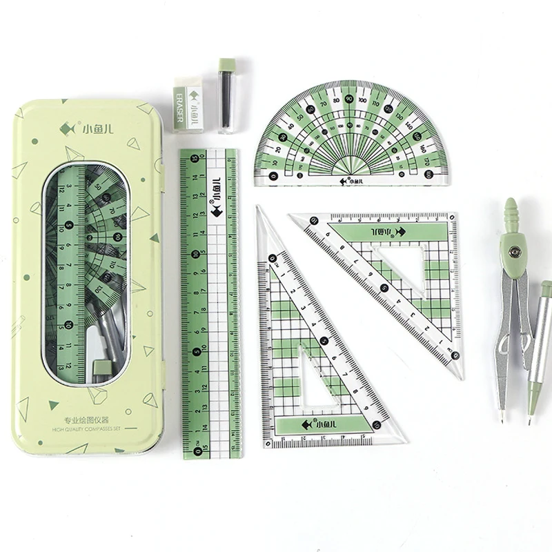 Measuring ruler eight in one game, geometric board mathematics, stationery, mathematics, student drawing accessories