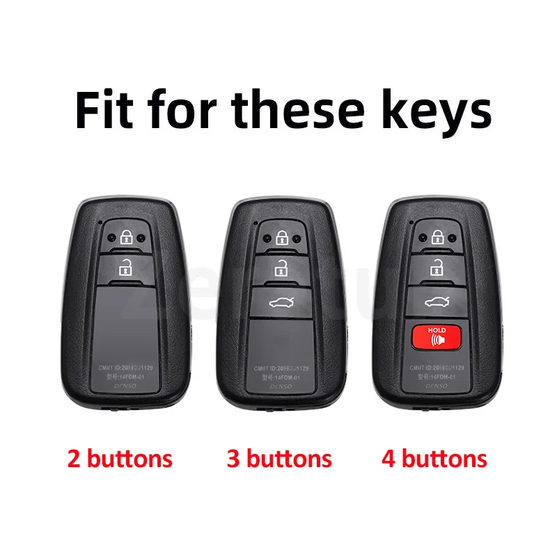 Auto For Toyota Highlander CHR C-HR Prius Prado Land Cruiser Corolla Camry RAV4 TPU Car Key Case Keyless Cover Shell Accessories