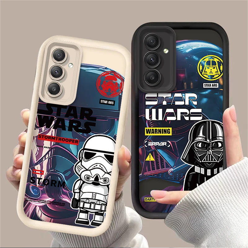 Stars W-Wars Darth Vader Case for Samsung Galaxy A55 A35 A25 A15 A05 A05S A24 A13 A23 A12 A22 A32 A52 A52S A72 A11 Soft Cover