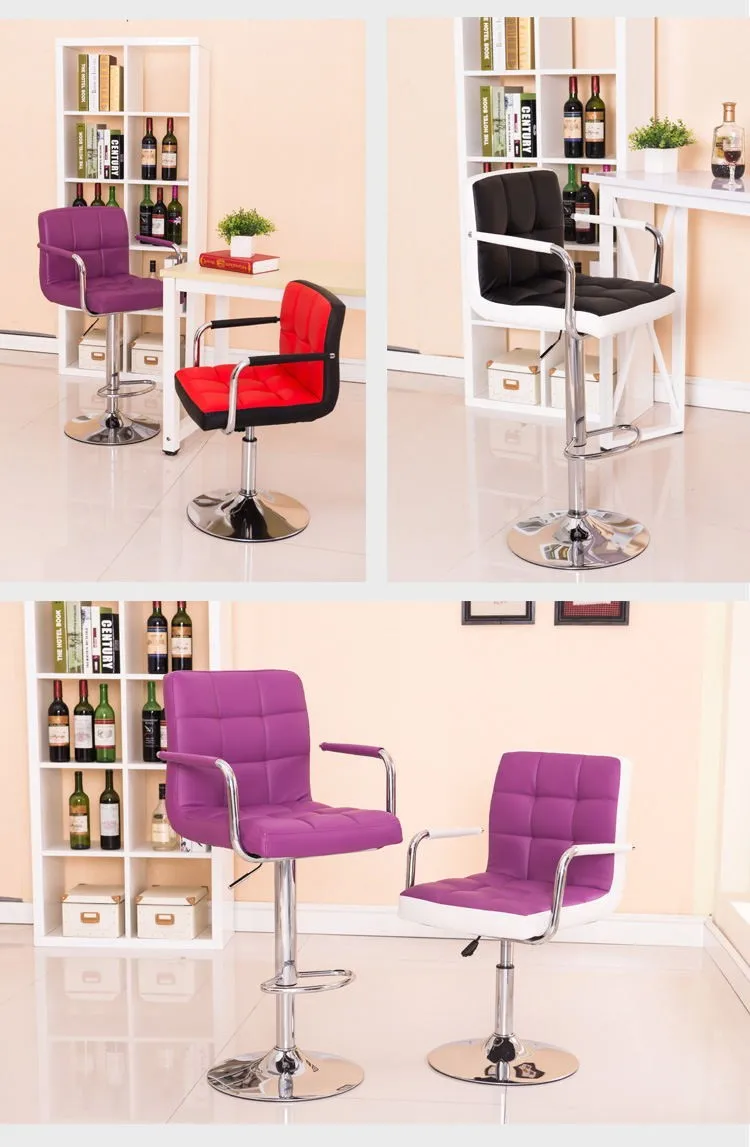 Bar Chair Home Modern Simple Lifting Stool Rotating Backrest Chair Front Desk Cashier Bar Chair