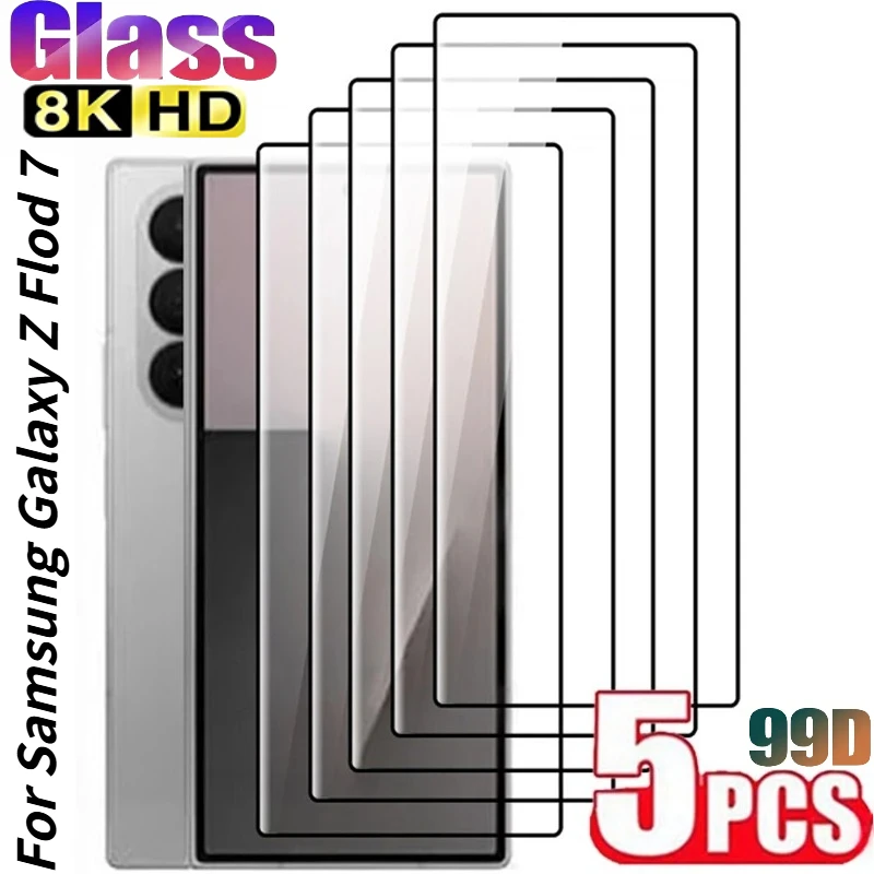 5PCS For Samsung Galaxy Z Fold 7/6/5/4 Full Cover Tempered Glass Screen Protector-Ultra Protection,Shockproof&Scratch-Resistant