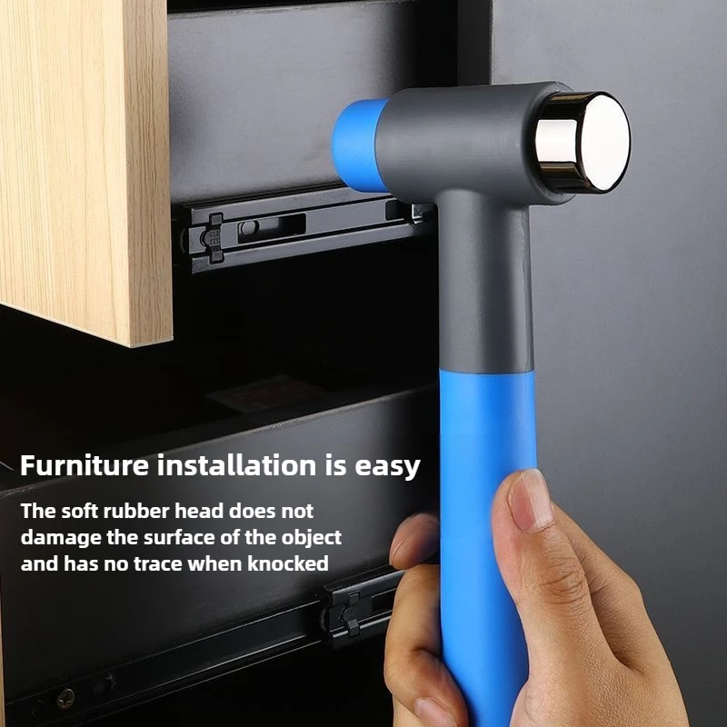 ‌Professional Rubber Mallet for Electricians&Carpenters -Shock-Absorbing Non-Slip Handle Heavy Duty for Installation/Tile Tools‌