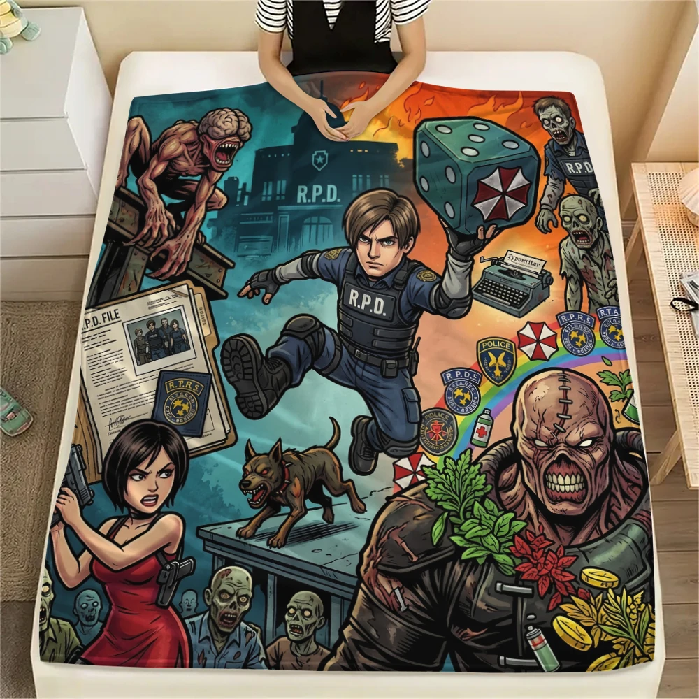 Flanelldecke mit mehreren Charakteren aus Death Note, reichhaltiges Charakterdesign für Zuhause, perfektes Geschenk.xwn