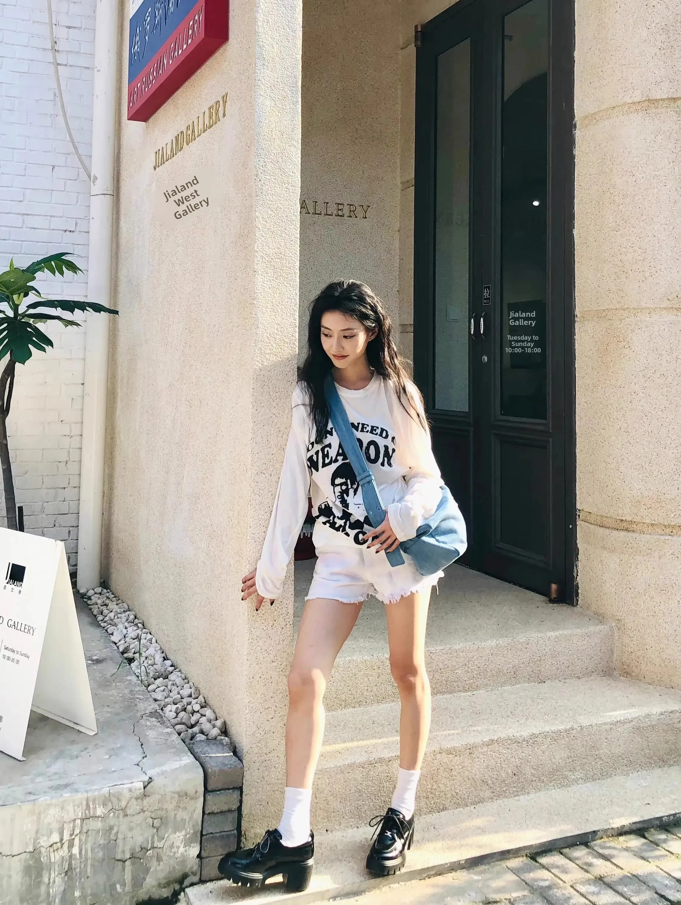 

White Summer Long Sleeve T-Shirt Women's Loose Sunshade Shirt Laid-back Style Cotton Moisture-wicking round Neck Top