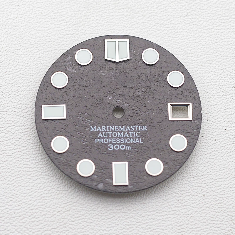 Циферблат 28,5 мм, зеленый светящийся циферблат без логотипа для SKX007 SRPD черепаха 6105 Tuna NH35 NH36, часовые ремонтные детали