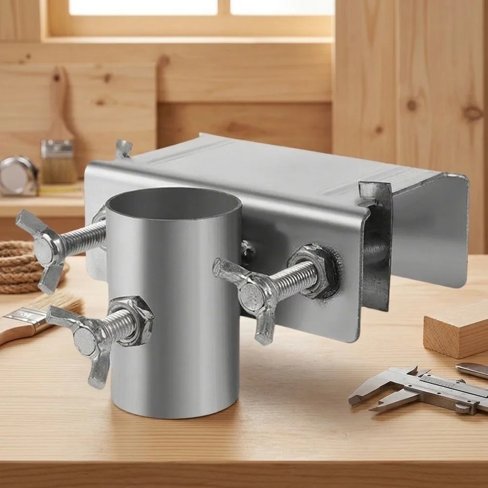 Rustproof Metal Umbrella Holder Designed for Long Term Garden Terrace and Deck Use with Secure Clamping System