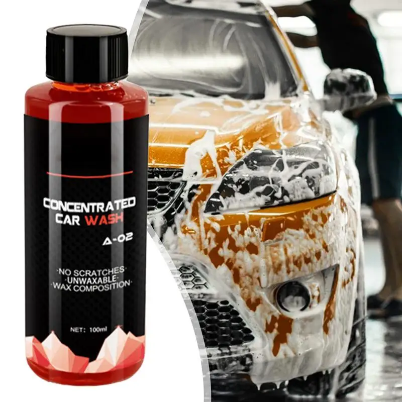 

100ml Car Cleaning Foam Liquid Large Capacity High Concentration Super Foam Car Wash Liquid Auto Washing Car Wash Supplies