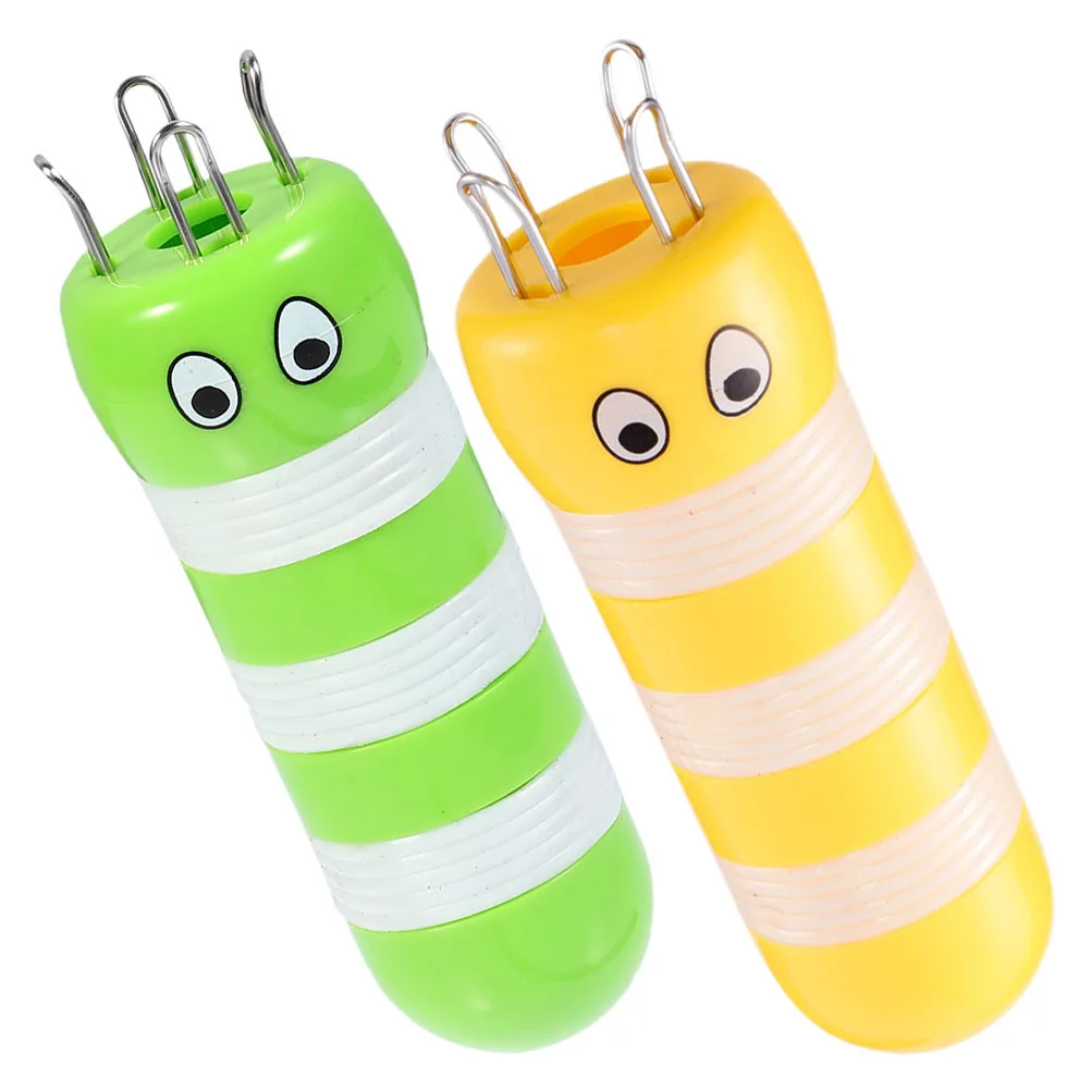2 Peças de Ferramenta de Trançar Plástica Adorável para DIY, Kit de Acessórios para Tricô de Cordão de Suéter