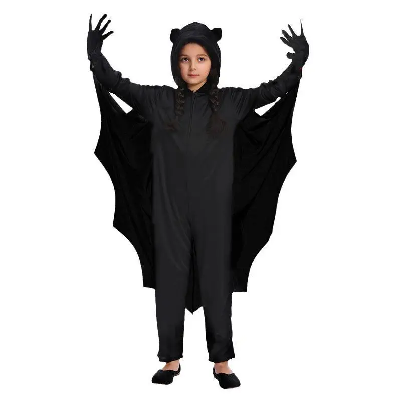 블라 배트 원지 어린이 할로윈 의상 무대 공연 의상 파티 복장 어린이 할로윈 파티용
