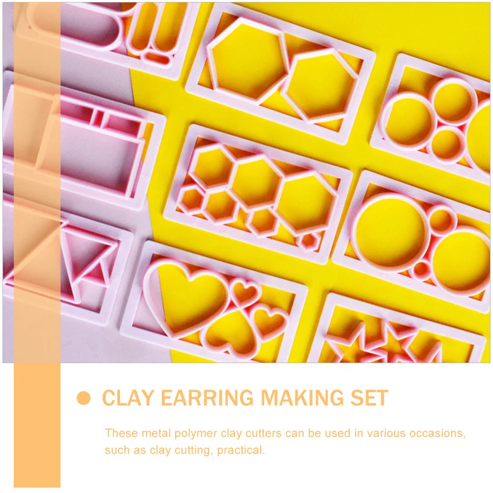 

1 set 1 Set Metal Polymer Clay Cutters For Earring Making Jewelry Craft Diy Tools Clay Cutting Molds Kit Earings Making Set