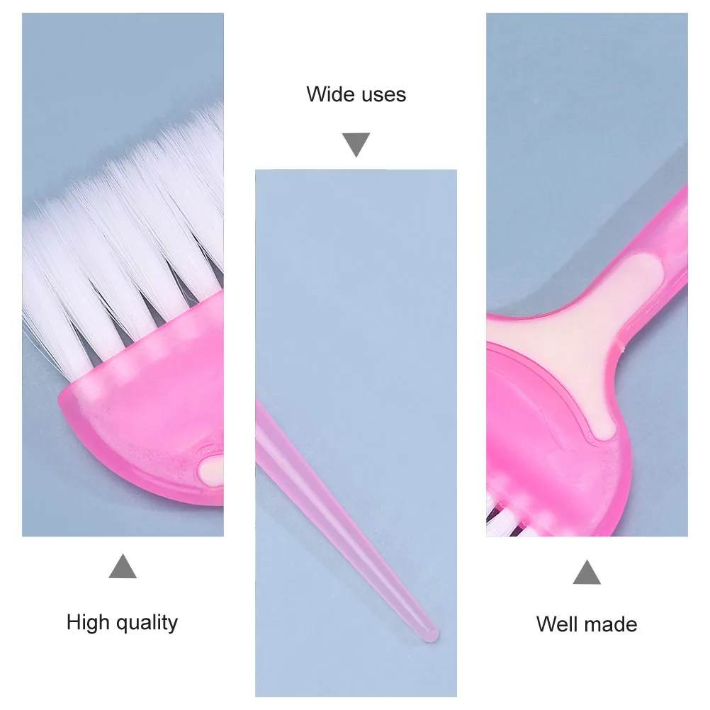 

4pcs Dye Coloring Brush Set Salon Home Diy Sturdy Dye Comb Tool For Curly Straight Long Short Hair Hair Coloring Brush Dyeing