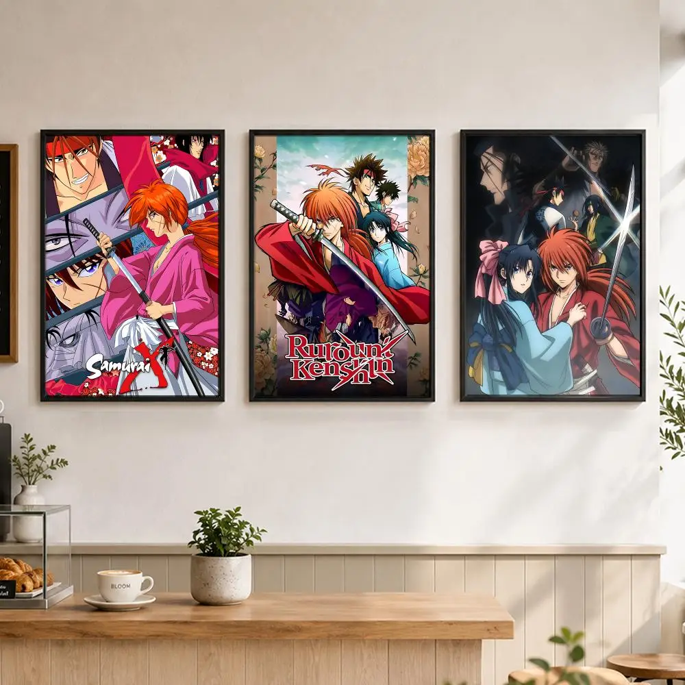 Anime R-Rurouni K-Kenshin Poster Poster, Wall Decor Art Print, Abstract Wall Decor Art Print for Living Room