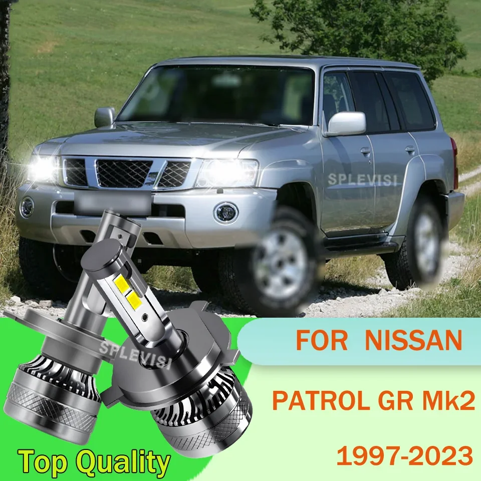 H4 High Low Beam Headlights 12V 180W For NISSAN PATROL GR Mk2 1997 1998 1999 2000 2001 2002 2003 2004 2005 2006 2007 2008-2023