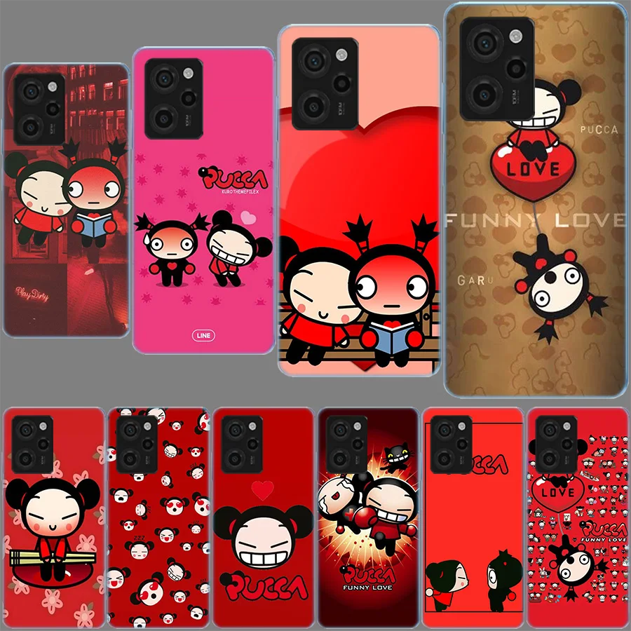 Cute Cartoon Pucca Case For Xiaomi Pocophone X5 M5S X3 F6 M5 X4 F4 GT F5 F3 F2 M3 F1 M4 X6 Pro Note 10 Lite TPU Soft Phone Cove