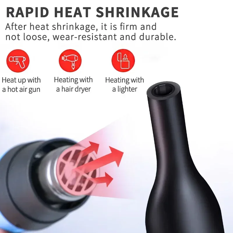 100 metri/10M 4.8/6.4/7.9/9.5/12.7/15.4mm Tubo Termoretraibile Rapporto 3:1 Foderato Adesivo Poliolefina Manicotto Termico per Cavo Isolato