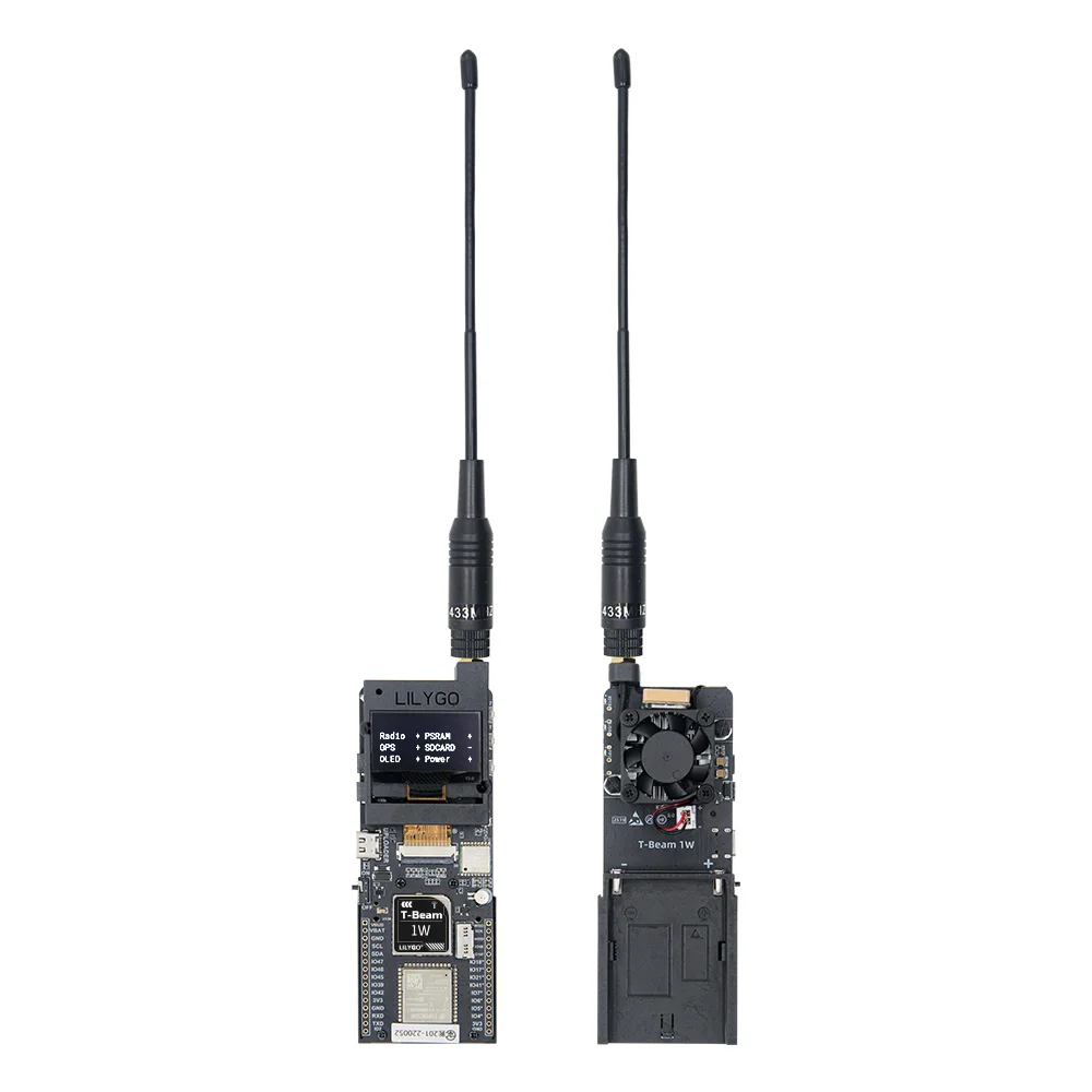 LILYGO® T-Beam 1W ESP32-S3 Low Power SX1262 LoRa Module Supports 830~945 MHz With 1.3-inch OLED GPS Compatible With F550 Battery
