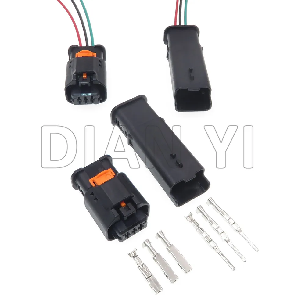 1 Set 3 Way 1801177-1 1-1801178-1 1.5 Series Auto Headlight Regulator Sensor Connector AC Assembly Waterproof Wire Plug