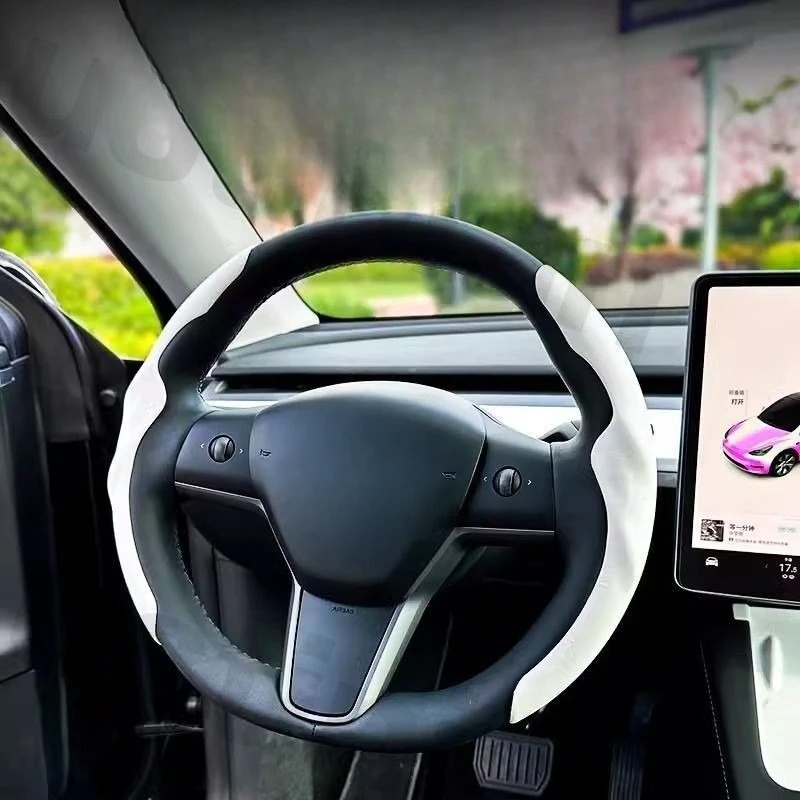 Suitable for Tesla model3/Y universal in all seasons, anti-skid and sweat-absorbing ultra-thin liquid feel cassette grips