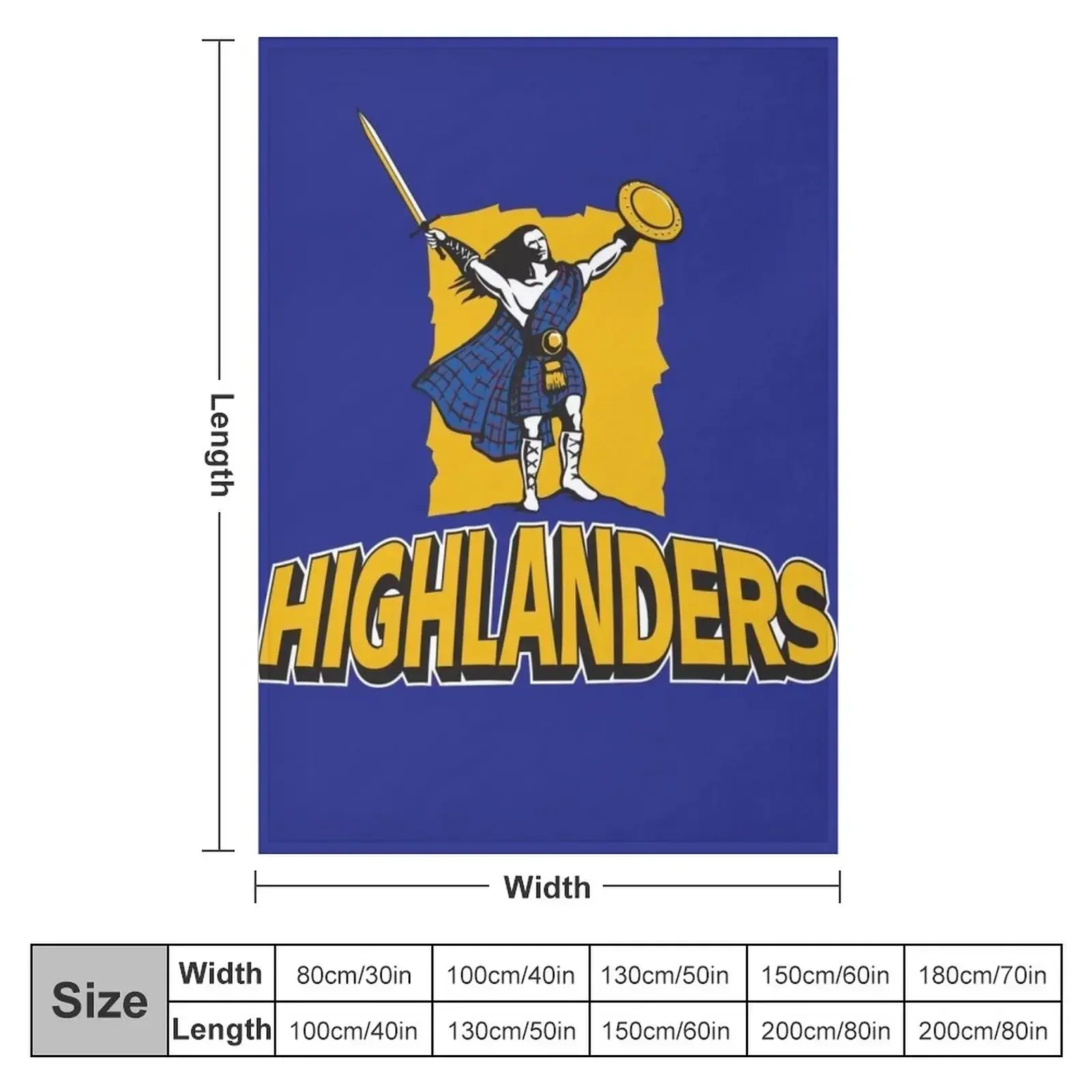 Highlanders NZ Throw Blanket couch cozy soft plush fuzzy picnic outdoor blanket