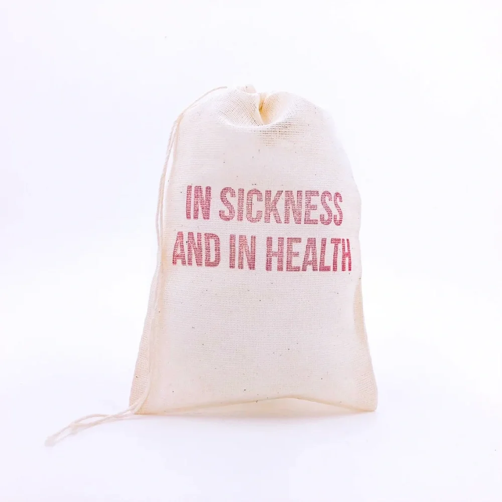 25 pcs In Sickness and In Health Bags|Survival Kit Hangover Kit Bachelorette Favor Party Bags Wedding Recovery Goodie Gift Bag