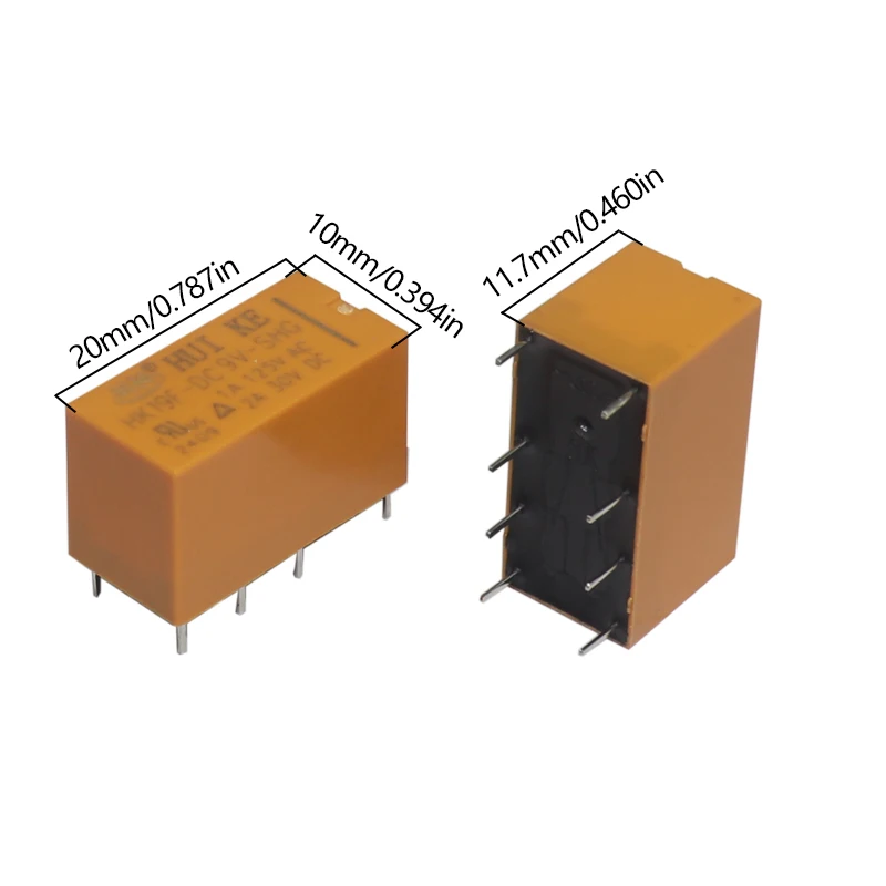 【3PCS】8Pin Relay HK19F Communication Signal Relay HK19F-DC3V 5V 9V 12V 24V