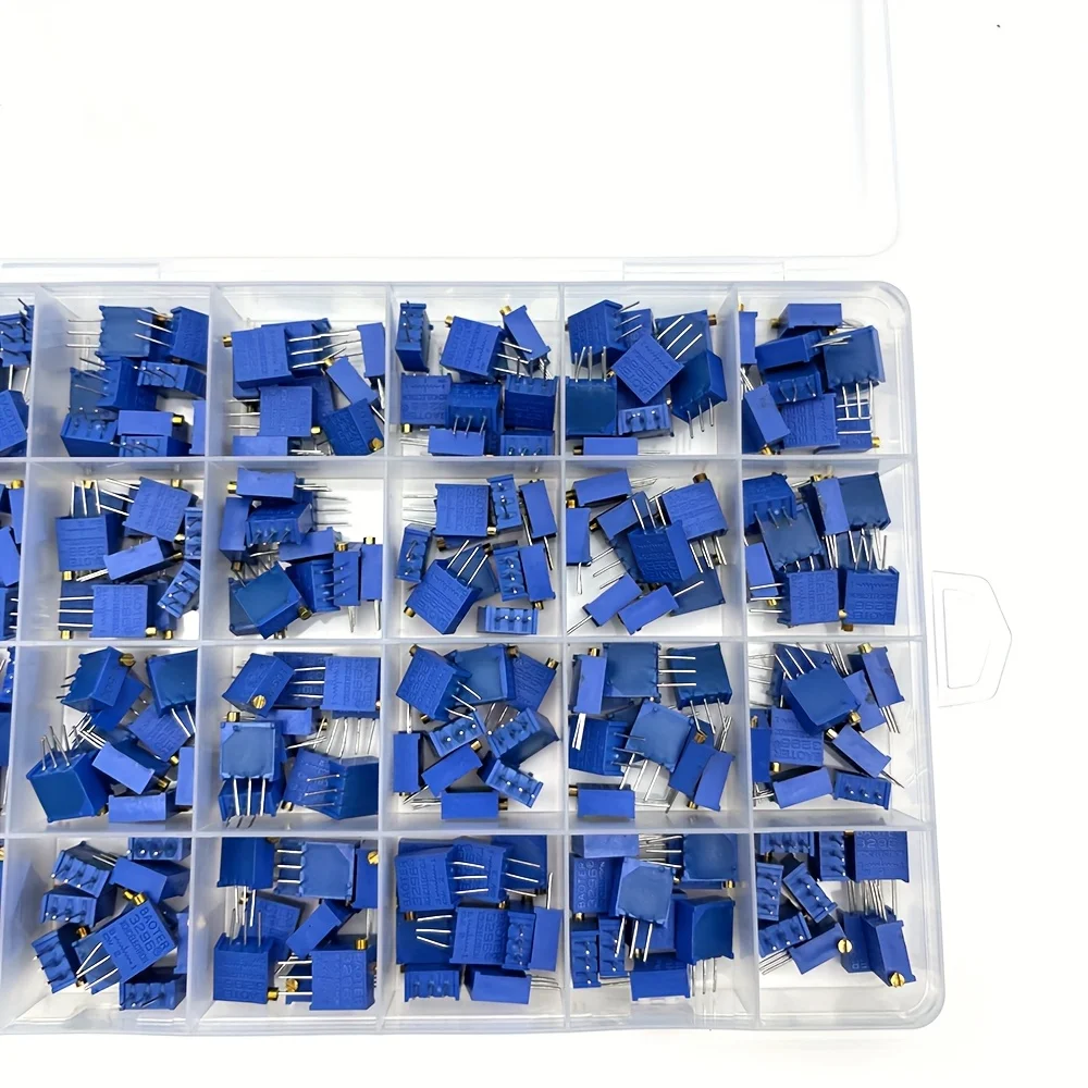 120Pcs 3296W 3296X 20R - 2M 32values Multiturn Trimmer Potentiometer Kit High Precision 3296 Variable Resistor With Free Box